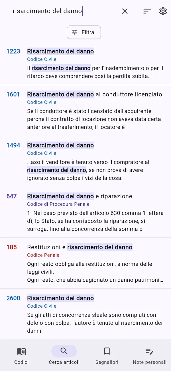 Risultati della ricerca in tutti i testi